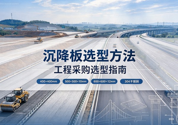 播州沉降板选择方法